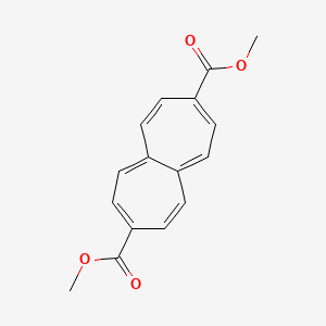 molecular formula C16H14O4 B14632733 Dimethyl heptalene-3,8-dicarboxylate CAS No. 52781-68-7