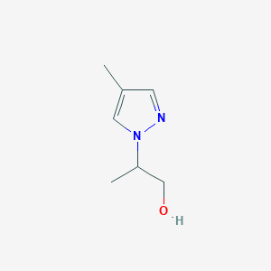 molecular formula C7H12N2O B1463274 2-(4-Methyl-1H-pyrazol-1-YL)-1-propanol CAS No. 1177277-83-6