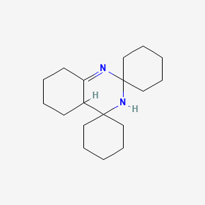molecular formula C18H30N2 B14632759 Dispiro(cyclohexane-1,2'(3'H)-quinazoline-4'(4'aH),1''-cyclohexane), 5',6',7',8'-tetrahydro- CAS No. 53378-71-5