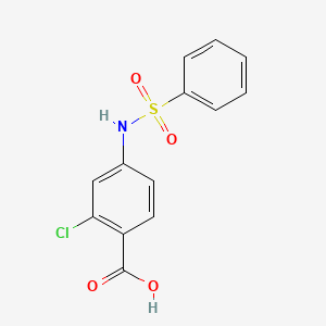 2-Chloro-4-[(phenylsulfonyl)amino]benzoic acid