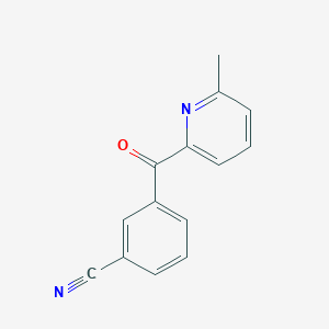 2-(3-Cyanobenzoyl)-6-methylpyridine