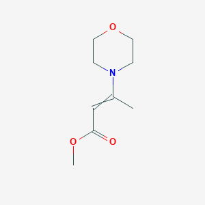 molecular formula C9H15NO3 B14632802 Methyl 3-(morpholin-4-yl)but-2-enoate CAS No. 55370-56-4
