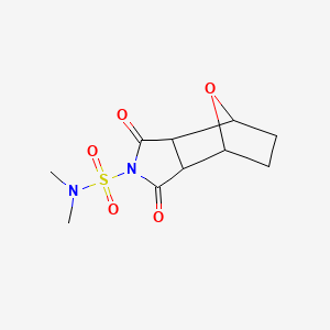 molecular formula C10H14N2O5S B14632808 N-(Dimethylsulfamoyl)-7-oxabicyclo(2.2.1)heptane-2,3-dicarboximide CAS No. 57105-59-6