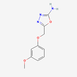 5-[(3-Methoxyphenoxy)methyl]-1,3,4-oxadiazol-2-amine