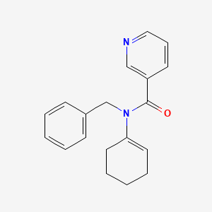 molecular formula C19H20N2O B14632869 N-Benzyl-N-(cyclohex-1-en-1-yl)pyridine-3-carboxamide CAS No. 54418-55-2