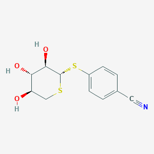 molecular formula C12H13NO3S2 B146329 Beciparcil CAS No. 130782-54-6