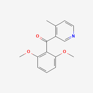 3-(2,6-Dimethoxybenzoyl)-4-methylpyridine