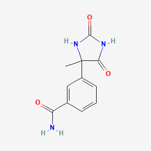 3-(4-Methyl-2,5-dioxoimidazolidin-4-yl)benzamide