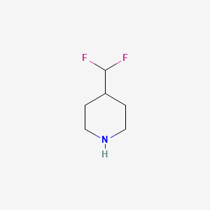 molecular formula C6H11F2N B1463297 4-(Difluoromethyl)piperidine CAS No. 760958-13-2