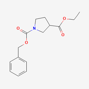 1-Benzyl 3-ethyl pyrrolidine-1,3-dicarboxylate