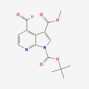 1-tert-Butyl 3-methyl 4-formyl-1H-pyrrolo[2,3-b]pyridine-1,3-dicarboxylate