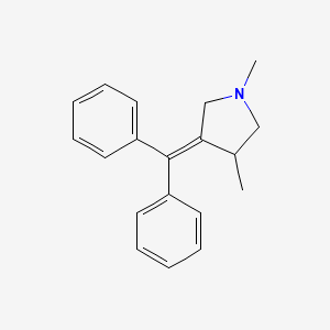 molecular formula C19H21N B14633013 Pyrrolidine, 4-(diphenylmethylene)-1,3-dimethyl- CAS No. 54162-29-7