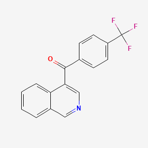molecular formula C17H10F3NO B1463302 4-(4-Trifluoromethylbenzoyl)isoquinoline CAS No. 1187171-64-7