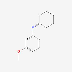 molecular formula C13H17NO B14633035 N-(3-Methoxyphenyl)cyclohexanimine CAS No. 52481-39-7