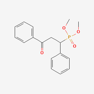 molecular formula C17H19O4P B14633046 Dimethyl (3-oxo-1,3-diphenylpropyl)phosphonate CAS No. 56825-91-3