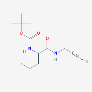 N2-(tert-Butoxycarbonyl)-n1-prop-2-yn-1-yl-l-leucinamide