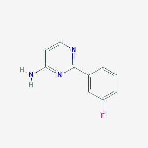 2-(3-Fluorophenyl)pyrimidin-4-amine