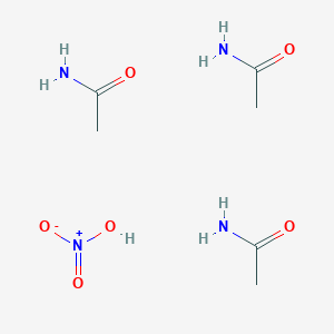 molecular formula C6H16N4O6 B14633111 Nitric acid--acetamide (1/3) CAS No. 54800-07-6