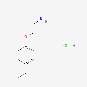 molecular formula C11H18ClNO B1463323 [2-(4-Ethylphenoxy)ethyl]methylamine hydrochloride CAS No. 1269127-58-3