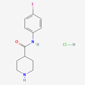 N-(4-fluorophenyl)piperidine-4-carboxamide hydrochloride