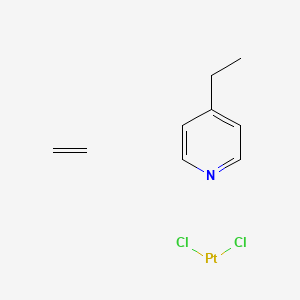 molecular formula C9H13Cl2NPt B14633309 Dichloroplatinum;ethene;4-ethylpyridine CAS No. 56270-77-0
