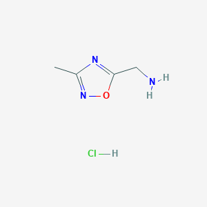 (3-Methyl-1,2,4-oxadiazol-5-yl)methanamine hydrochloride