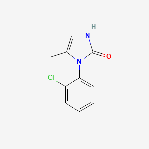 molecular formula C10H9ClN2O B1463341 1-(2-chlorophenyl)-5-methyl-2,3-dihydro-1H-imidazol-2-one CAS No. 14058-95-8