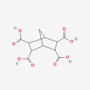 molecular formula C11H12O8 B14633420 Bicyclo[2.2.1]heptane-2,3,5,6-tetracarboxylic acid CAS No. 56677-12-4