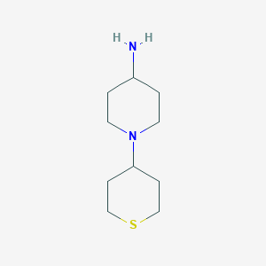 B1463343 1-(tetrahydro-2H-thiopyran-4-yl)piperidin-4-amine CAS No. 1158774-67-4