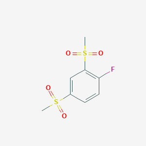 molecular formula C8H9FO4S2 B1463344 1-Fluoro-2,4-dimethanesulfonylbenzene CAS No. 1181891-76-8