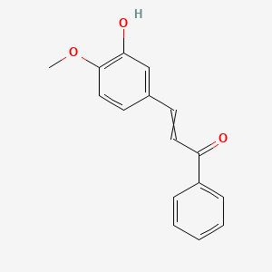 molecular formula C16H14O3 B14633484 3-(3-Hydroxy-4-methoxyphenyl)-1-phenylprop-2-en-1-one CAS No. 57178-85-5