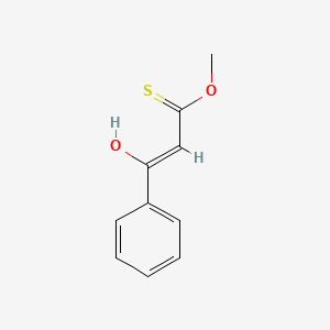 molecular formula C10H10O2S B14633491 O-methyl (Z)-3-hydroxy-3-phenylprop-2-enethioate 
