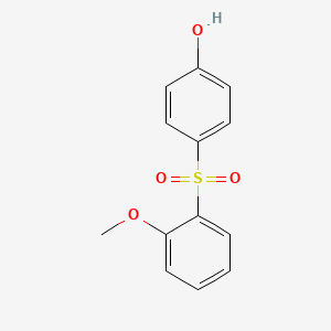 molecular formula C13H12O4S B14633542 4-(2-Methoxybenzene-1-sulfonyl)phenol CAS No. 52714-80-4