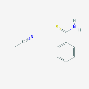 molecular formula C9H10N2S B14633547 Acetonitrile;benzenecarbothioamide CAS No. 55131-58-3