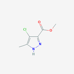 molecular formula C6H7ClN2O2 B1463357 methyl 4-chloro-5-methyl-1H-pyrazole-3-carboxylate CAS No. 1281872-47-6