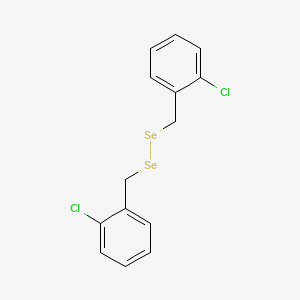 molecular formula C14H12Cl2Se2 B14633586 Bis[(2-chlorophenyl)methyl]diselane CAS No. 57239-59-5