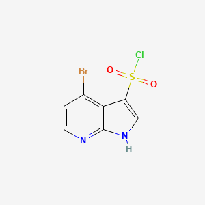4-bromo-1H-pyrrolo[2,3-b]pyridine-3-sulfonyl chloride