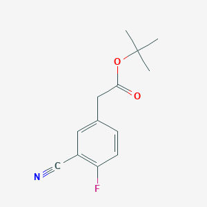 Tert-butyl 2-(3-cyano-4-fluorophenyl)acetate