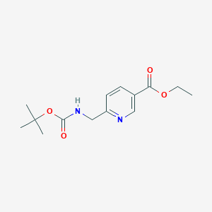 Ethyl 6-((boc-amino)methyl)nicotinate