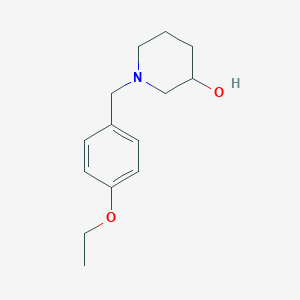 1-[(4-Ethoxyphenyl)methyl]piperidin-3-ol