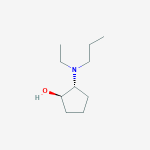 molecular formula C10H21NO B1463366 (1R,2R)-2-[ethyl(propyl)amino]cyclopentan-1-ol CAS No. 1218505-41-9