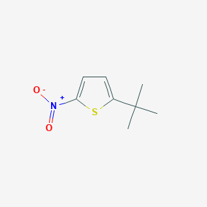 molecular formula C8H11NO2S B14633702 Thiophene, 2-(1,1-dimethylethyl)-5-nitro- CAS No. 57021-46-2