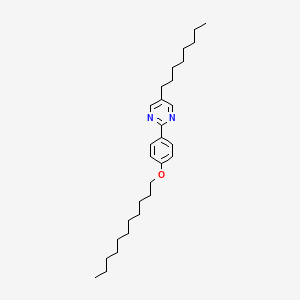 molecular formula C29H46N2O B14633720 Pyrimidine, 5-octyl-2-[4-(undecyloxy)phenyl]- CAS No. 57202-53-6