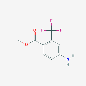 molecular formula C9H8F3NO2 B1463373 Methyl 4-amino-2-(trifluoromethyl)benzoate CAS No. 894796-87-3