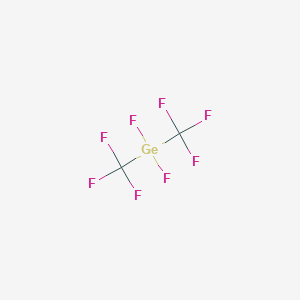 molecular formula C2F8Ge B14633757 Difluoro[bis(trifluoromethyl)]germane CAS No. 56592-86-0