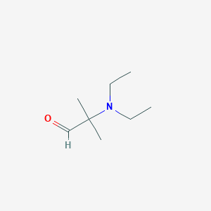 molecular formula C8H17NO B1463376 2-(Diethylamino)-2-methylpropanal CAS No. 16042-94-7