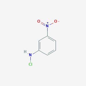 molecular formula C6H5ClN2O2 B14633809 Benzenamine, N-chloro-3-nitro- CAS No. 57218-03-8