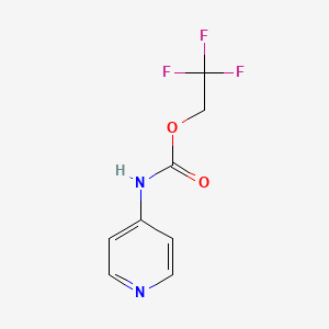 molecular formula C8H7F3N2O2 B1463381 2,2,2-trifluoroethyl N-(pyridin-4-yl)carbamate CAS No. 1209532-72-8