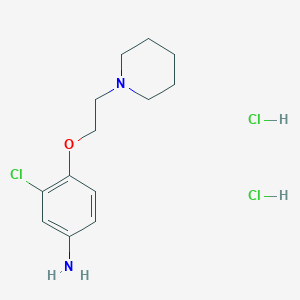 3-Chloro-4-[2-(1-piperidinyl)ethoxy]phenylamine dihydrochloride