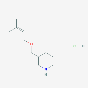 3-{[(3-Methyl-2-butenyl)oxy]methyl}piperidine hydrochloride